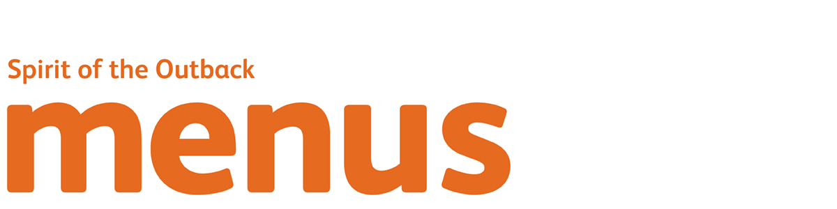 Spirit of the Outback menu